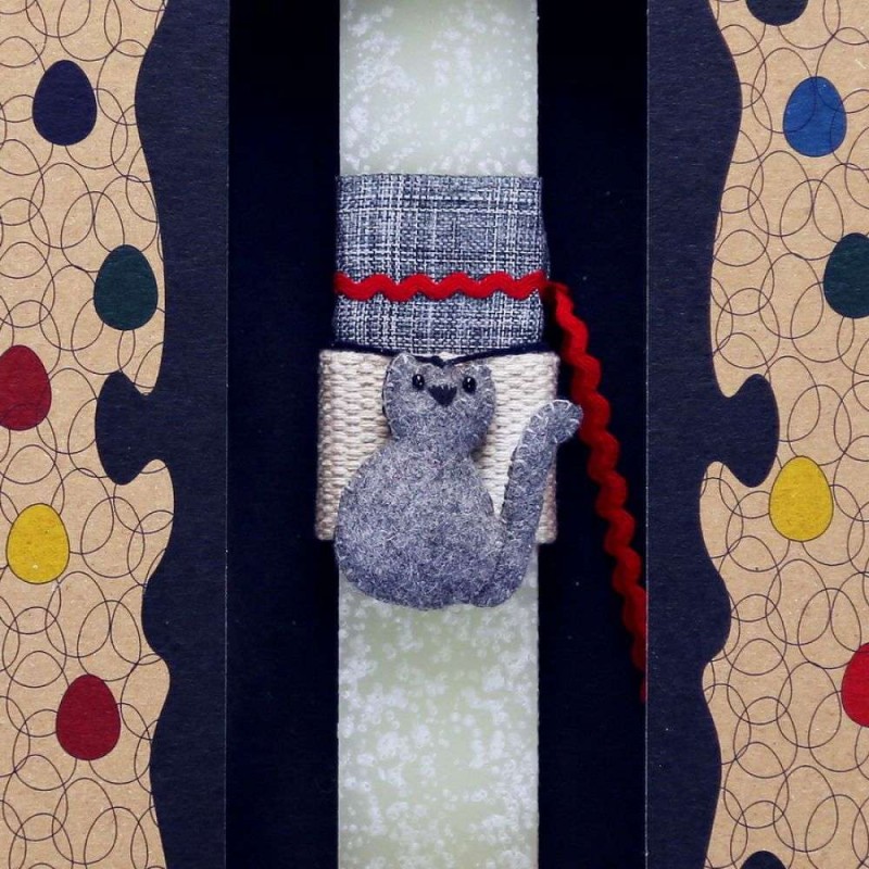 Λαμπάδα με ζωάκια - Γάτα