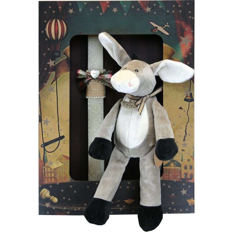 Λαμπάδα Γάιδαρος οργανικό βαμβάκι