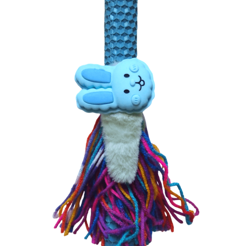 Λαμπάδα κηρήθρα γαλάζια με κοκαλάκι λαγουδάκι