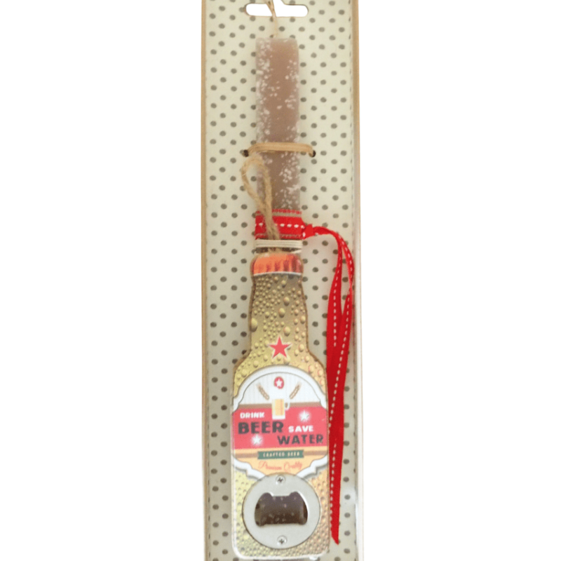 Λαμπάδα με ανοιχτήρι σε σχήμα μπύρας