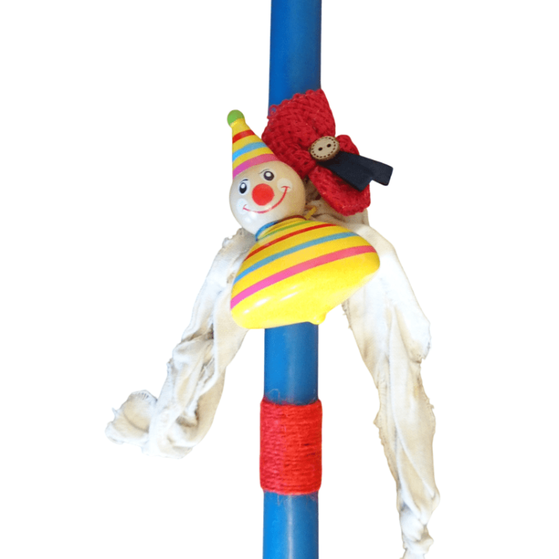 Λαμπάδα με σβούρα κλόουν