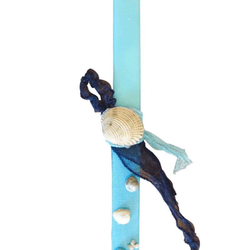 Λαμπάδα με κοχύλια