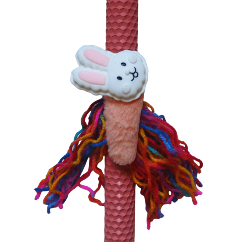 Λαμπάδα κηρήθρα σάπιο μήλο με κοκαλάκι λαγουδάκι