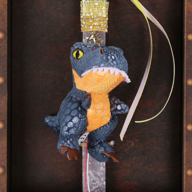 Λαμπάδα με Γκρι Δεινόσαυρο σε μπρελόκ 