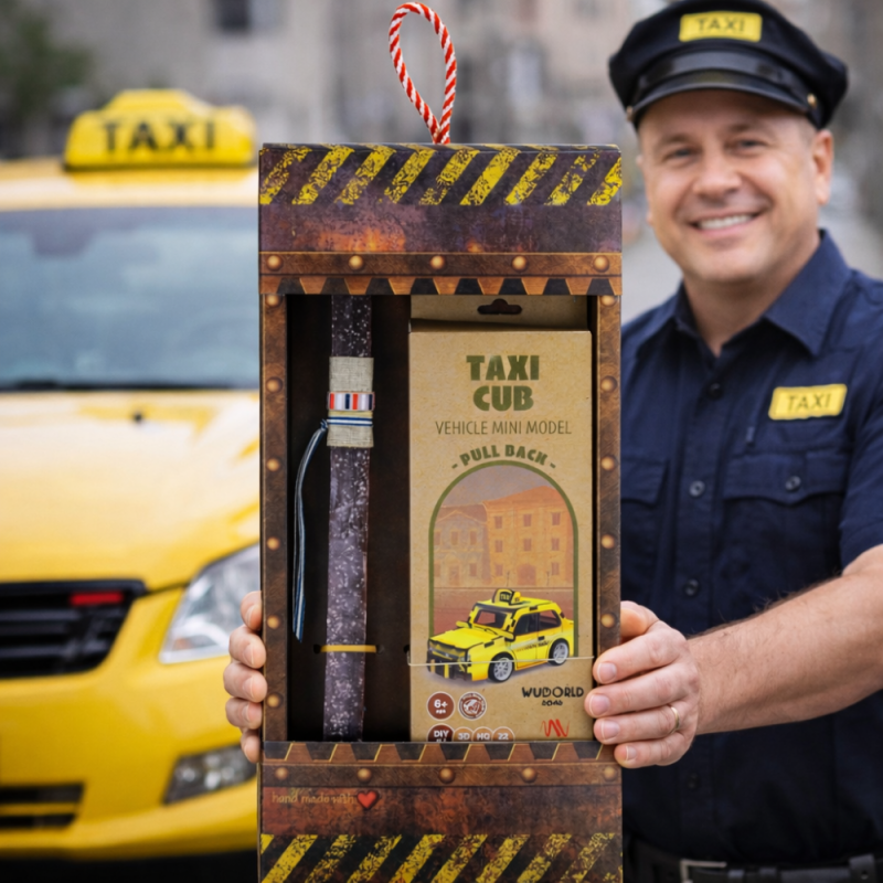 Λαμπάδα Μοντέλο ξύλινο pull back -TAXI