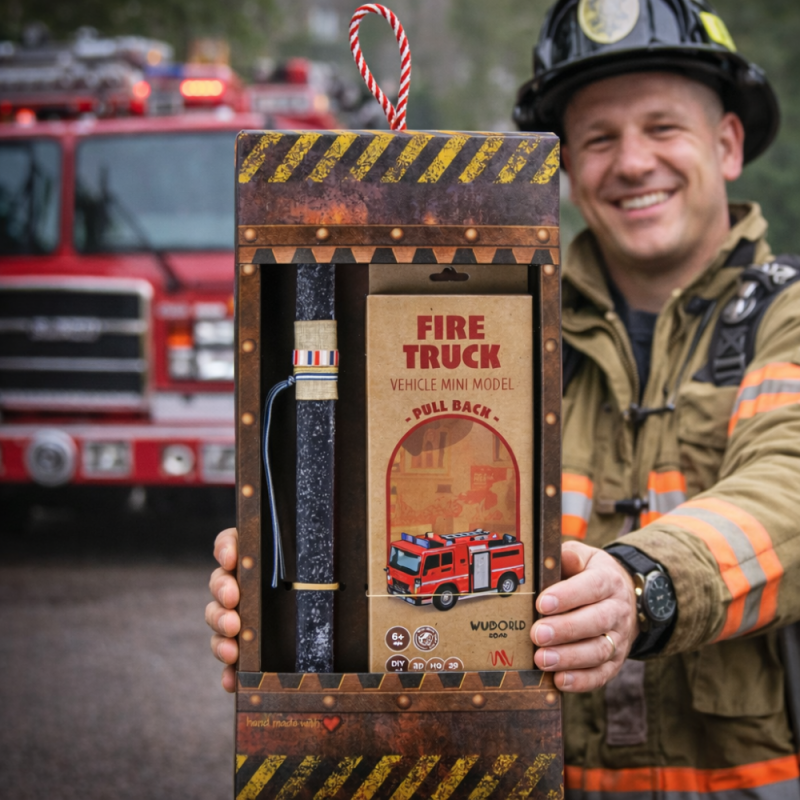 Λαμπάδα Μοντέλο ξύλινο pull back -Πυροσβεστική