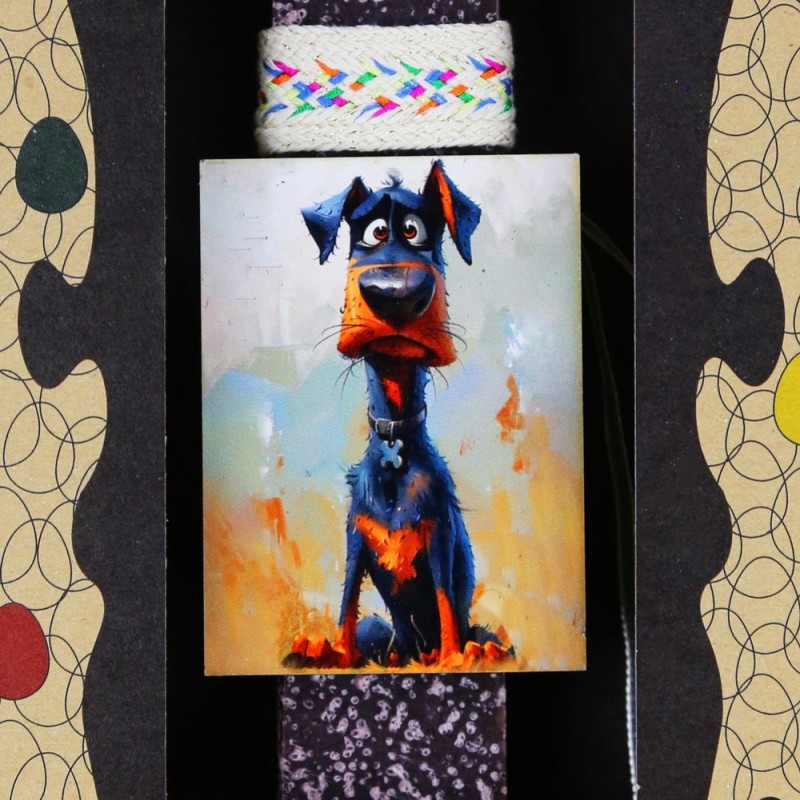 Λαμπάδα Μαγνητάκι pet - Σκύλος Blacky