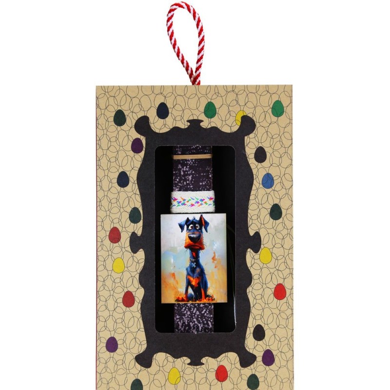 Λαμπάδα Μαγνητάκι pet - Σκύλος Blacky