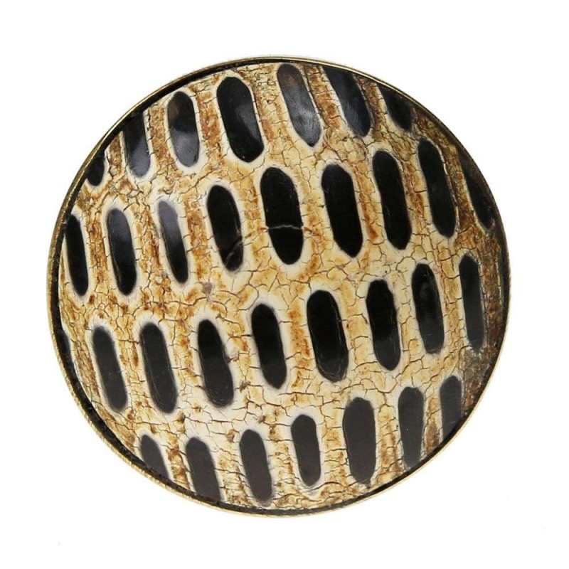 Πόμολο μπεζ με γραμμές