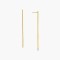 Σκουλαρίκια μακριά γραμμές επίχρυσα