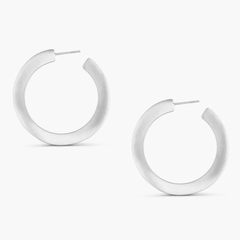 Σκουλαρίκια κρίκοι flat