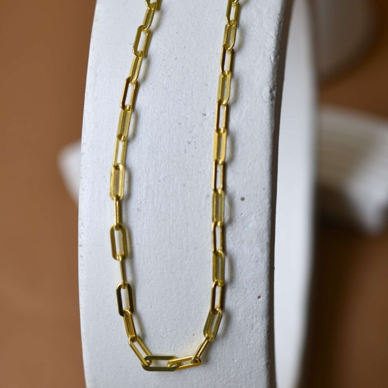 Ασημένια αλυσίδα επίχρυση