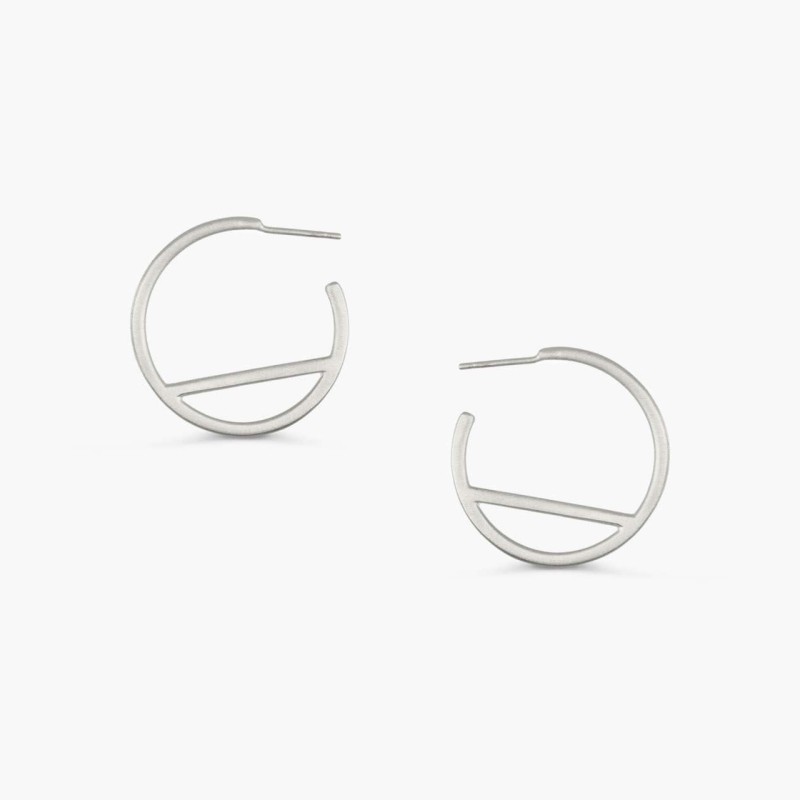 Σκουλαρίκια γεωμετρικοί κρίκοι