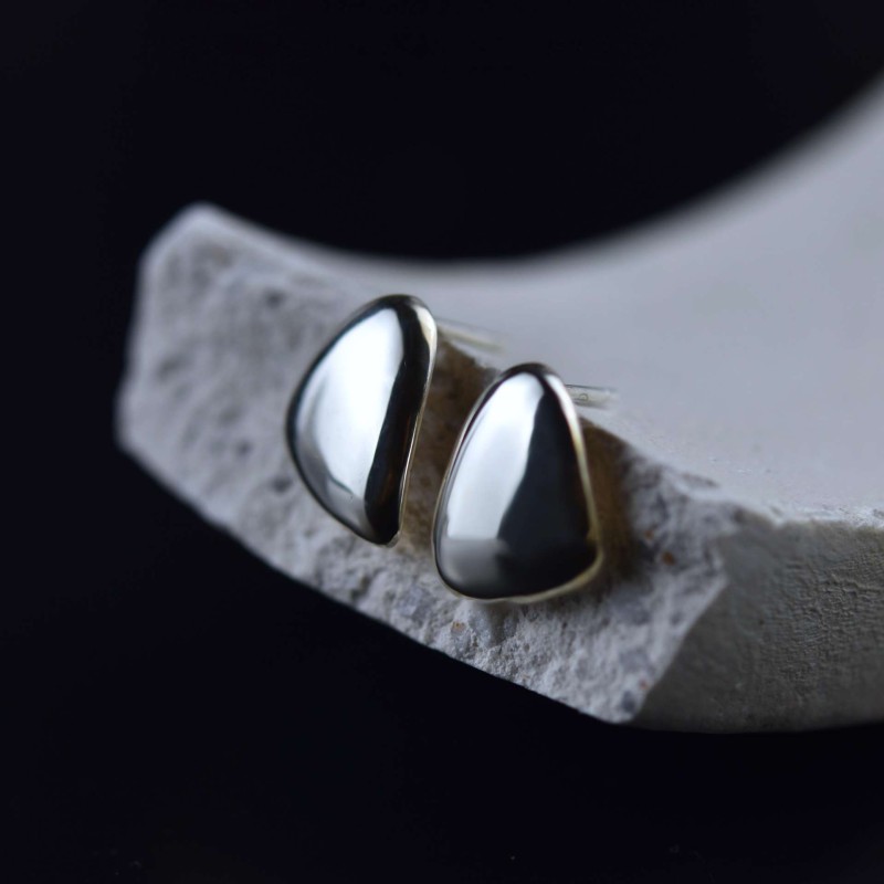 Σκουλαρίκια γυαλιστερά πέταλα