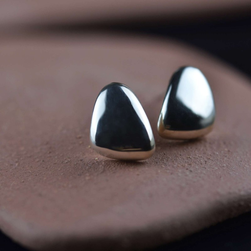 Σκουλαρίκια γυαλιστερά πέταλα