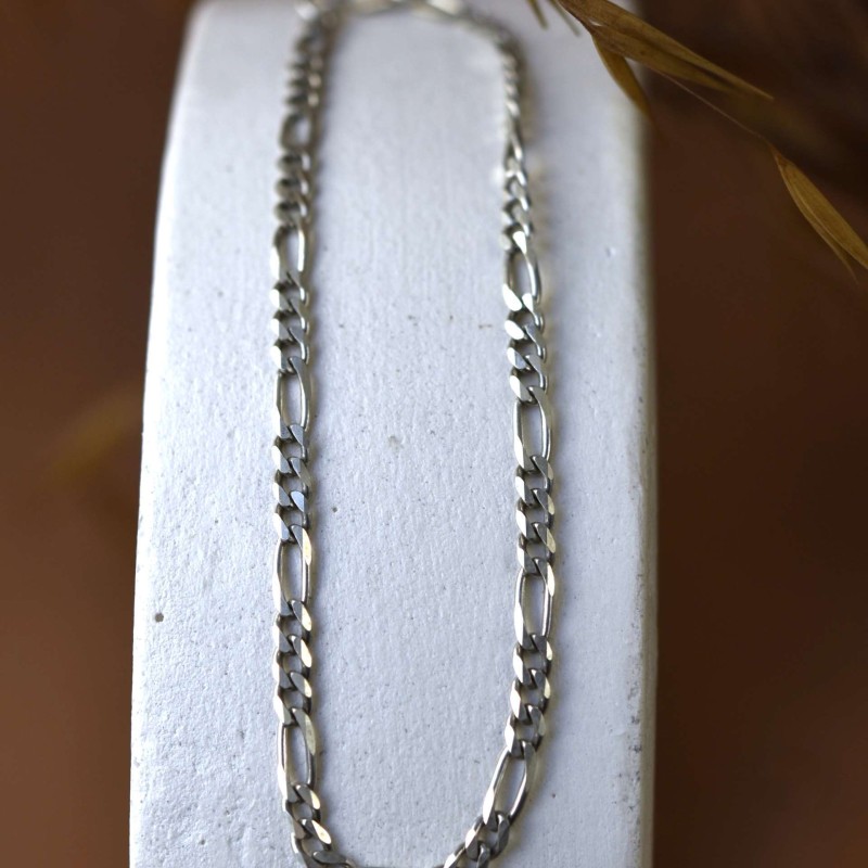 Βραχιόλι ποδιού ασημένιο