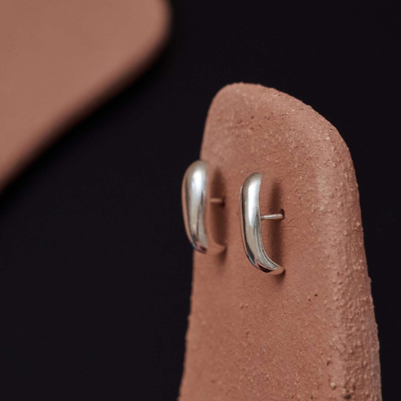 Σκουλαρίκια κυρτό πέταλο