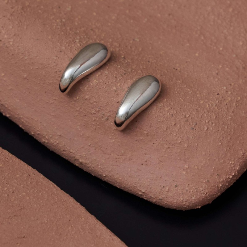 Σκουλαρίκια κυρτό πέταλο