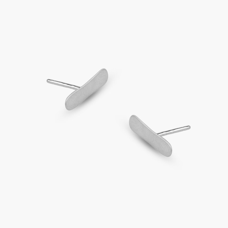 Μικρά σκουλαρίκια flat bar