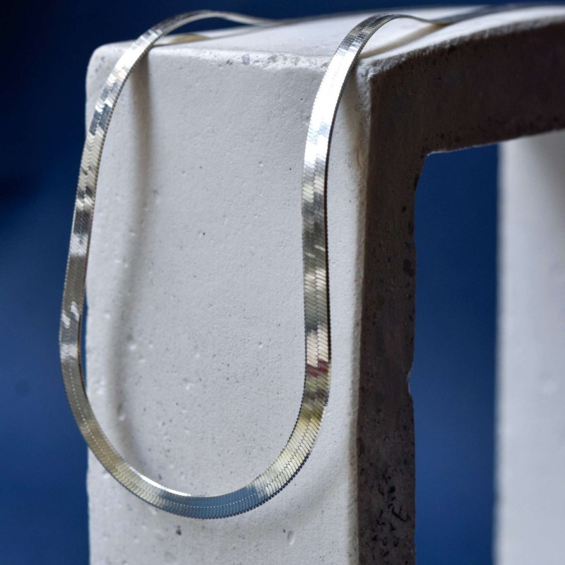 Ασημένια snake αλυσίδα