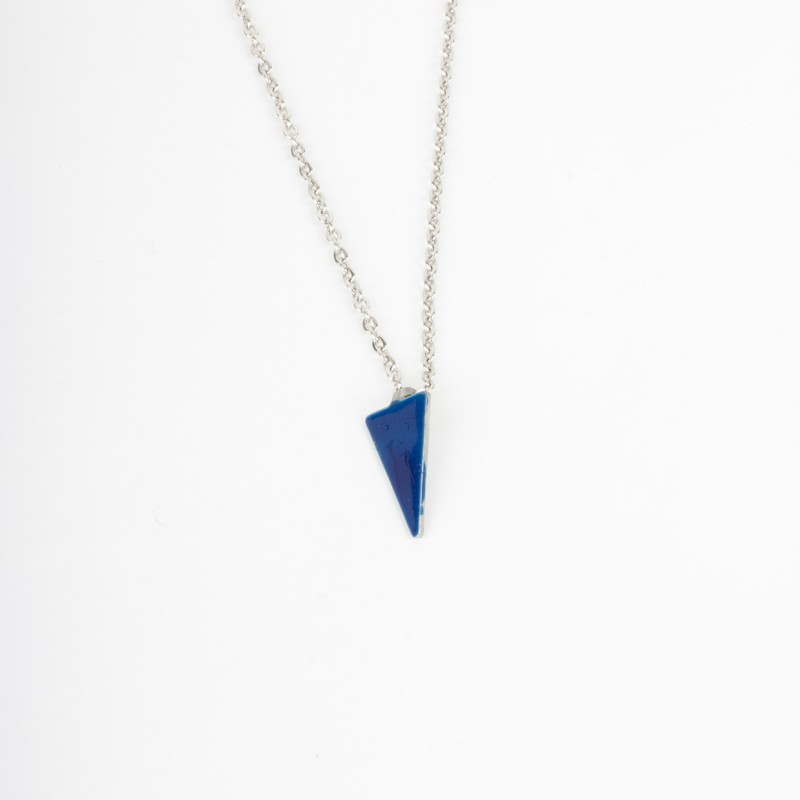 Κολιέ Inverted Triangle Μπλε