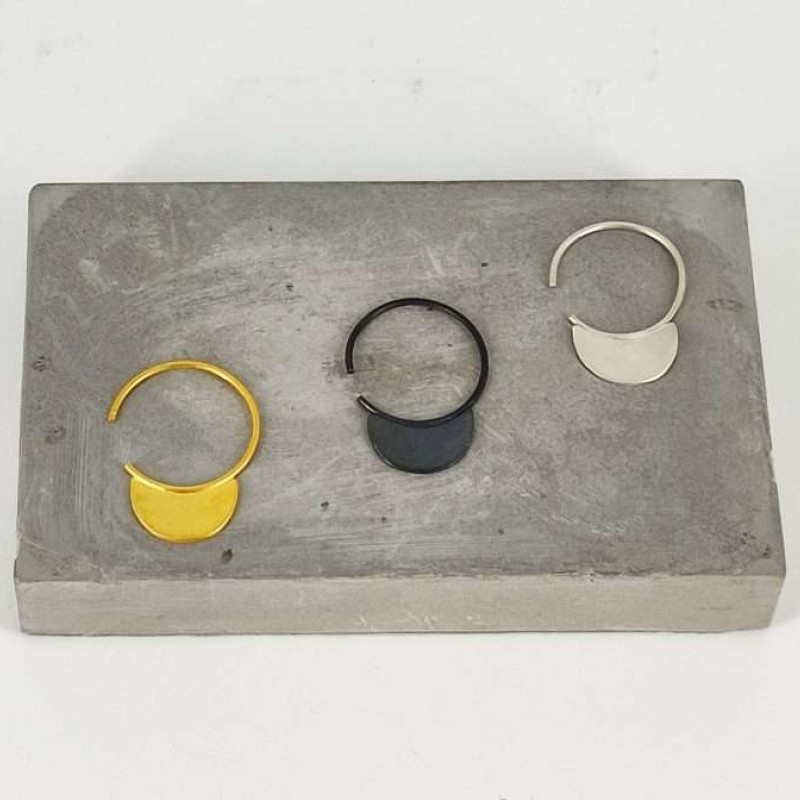 Mini single earrings ημικύκλιο