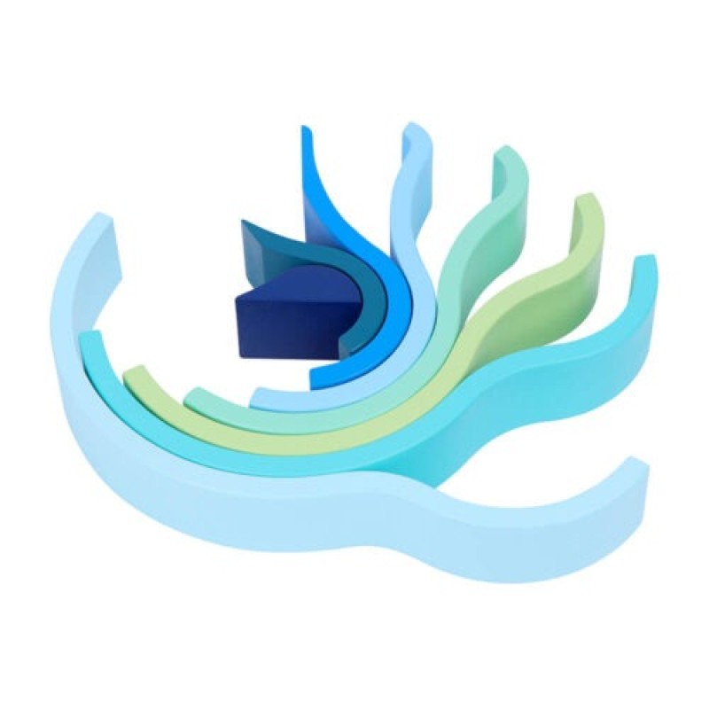 Ξύλινο παζλ κύμα