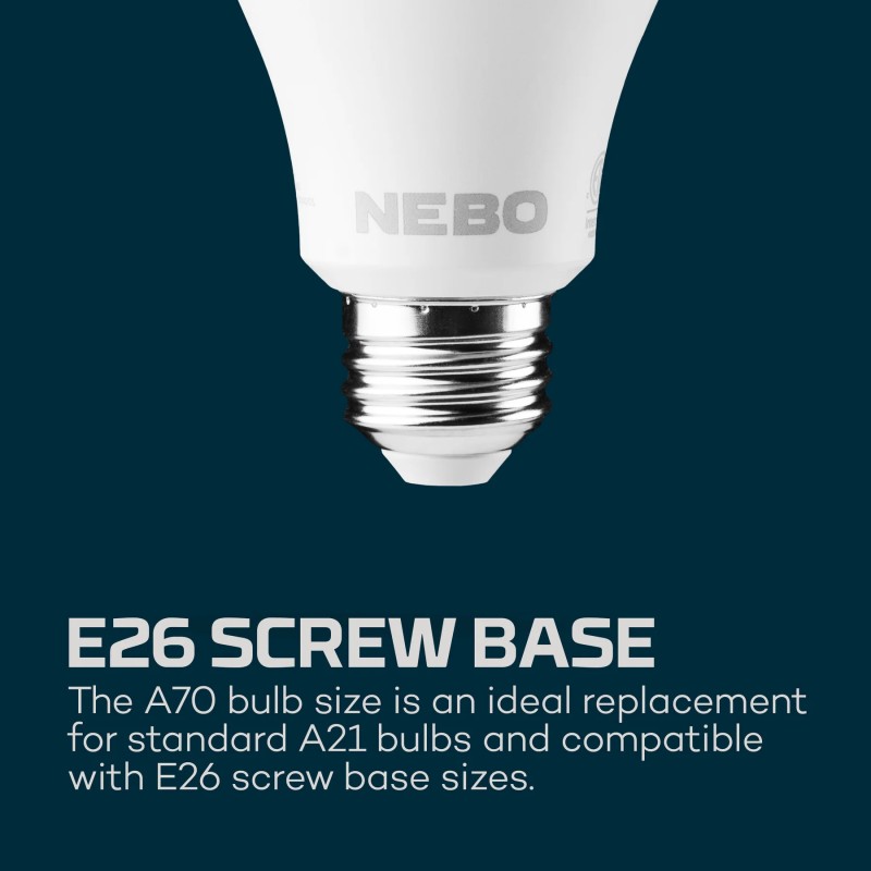 Nebo Λαμπτήρας Επαναφορτιζόμενος Blackout Backup Emergency Bulb