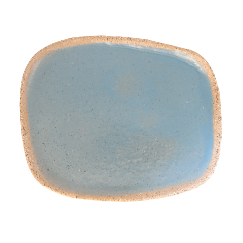 Κεραμικό πιάτο γαλάζιο