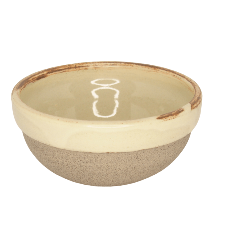 Σετ κεραμικά μπολ με ξύλινη βάση