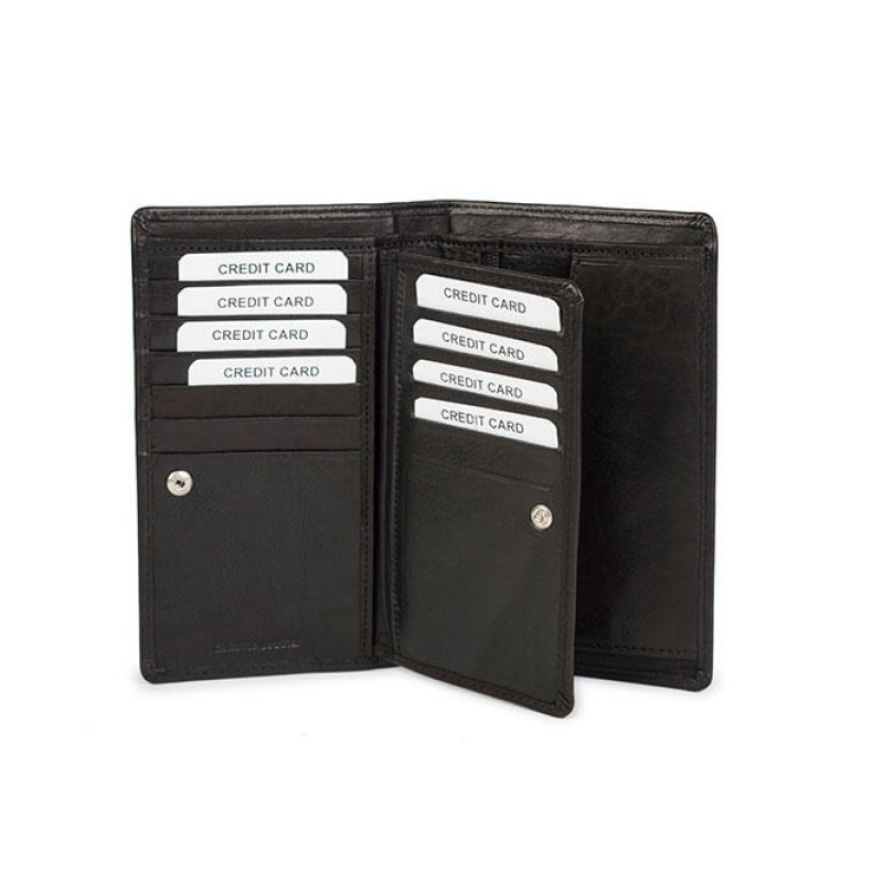 Δερμάτινο πορτοφόλι Μαυρο PA-6-913