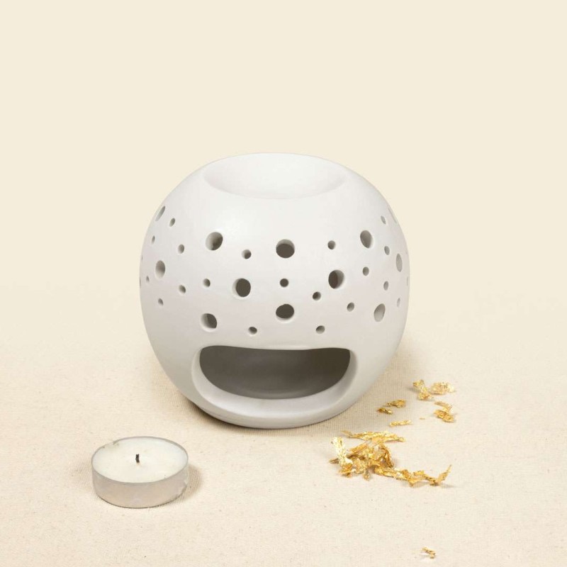 Αρωματιστής κεραμικός λευκός ματ "Σελήνη"