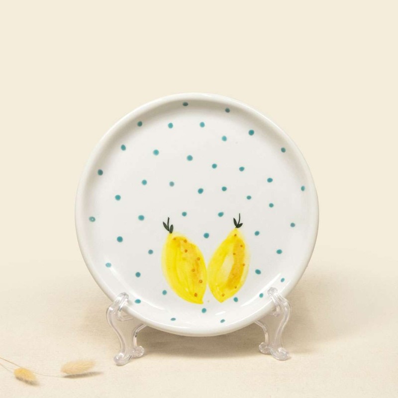 Πιάτο κεραμικό με λεμόνια