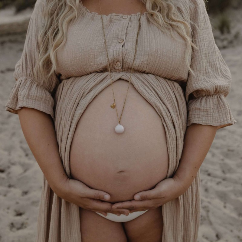 Μενταγιόν Εγκυμοσύνης Bola Feline Pink