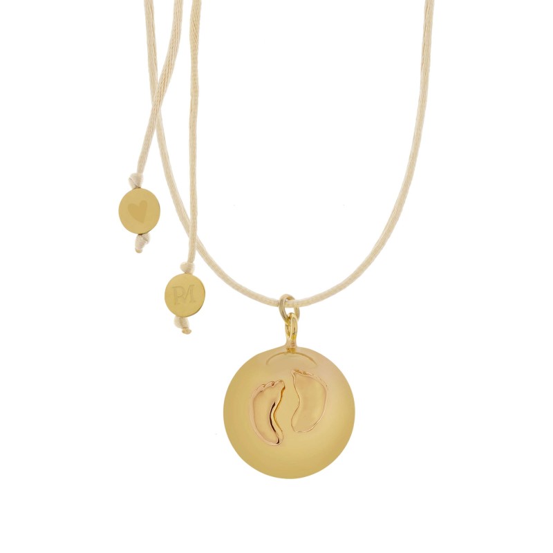 Μενταγιόν Εγκυμοσύνης Bola Sofie Gold Πατουσάκια