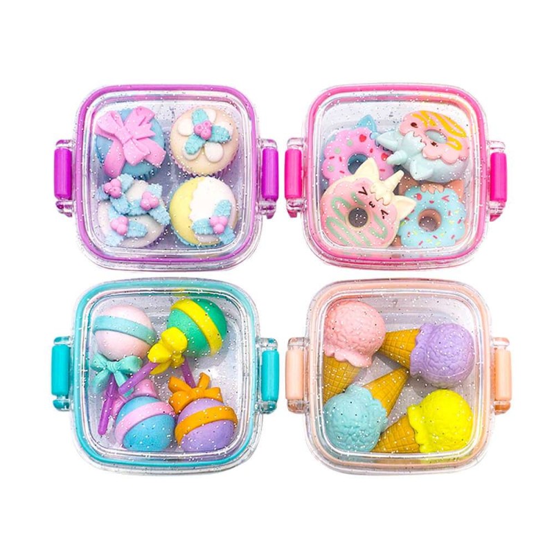 Σετ Γόμες Fancy Eraser In Lunchbox: Delicious Desserts