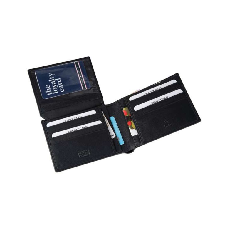 Δερμάτινο πορτοφόλι μαύρο