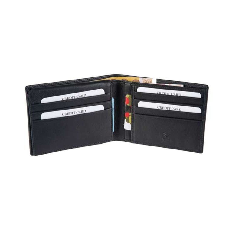 Δερμάτινο πορτοφόλι μαύρο