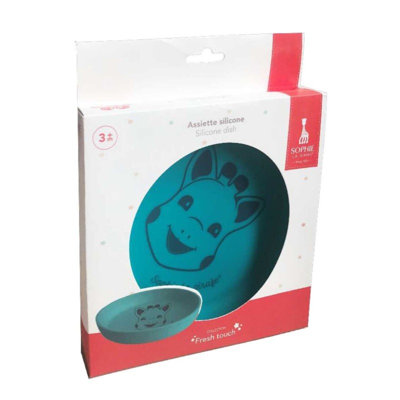 Σόφι καμηλοπάρδαλη Πιάτο από 100% σιλικόνη