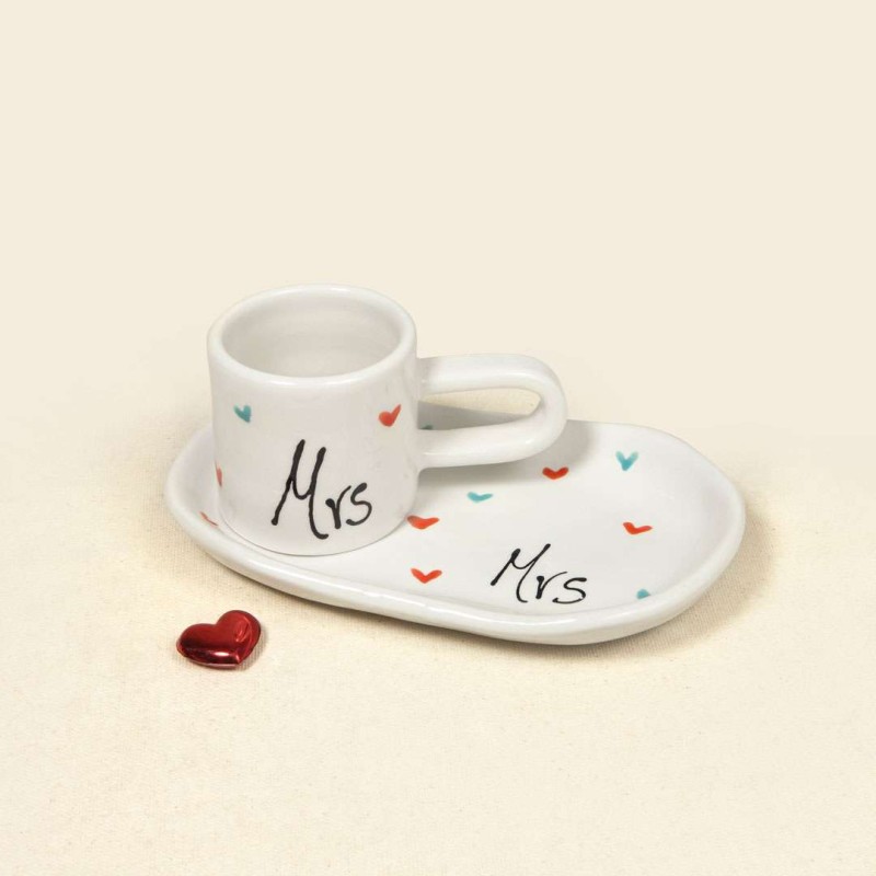 Σετ φλυτζανάκια εσπρέσσο "Mr & Mrs"