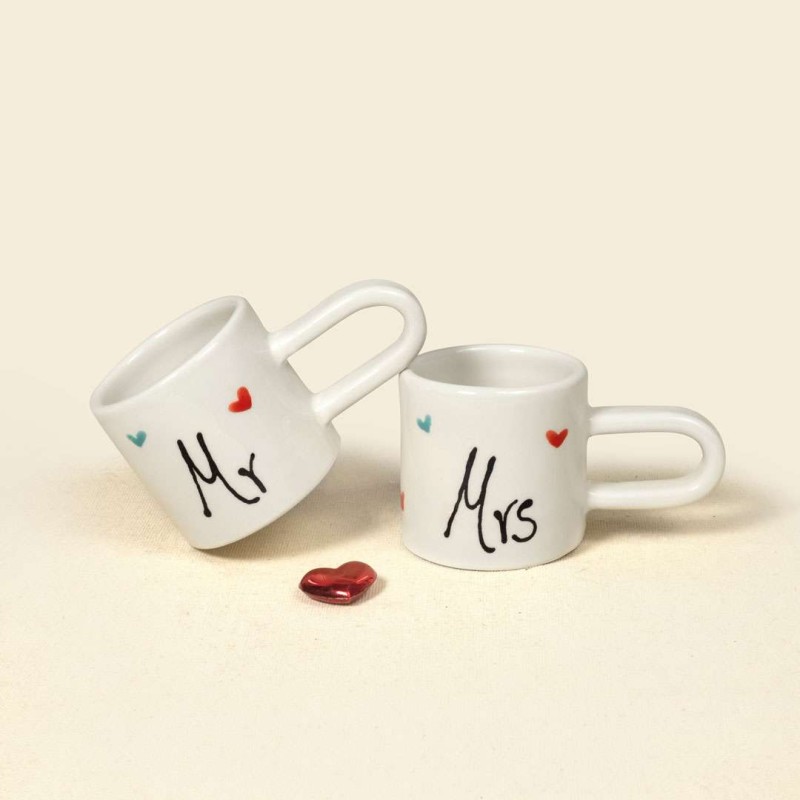 Σετ φλυτζανάκια εσπρέσσο "Mr & Mrs"