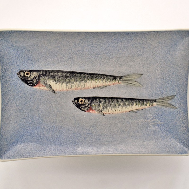 Πιάτο ορθογώνιο με σαρδέλα