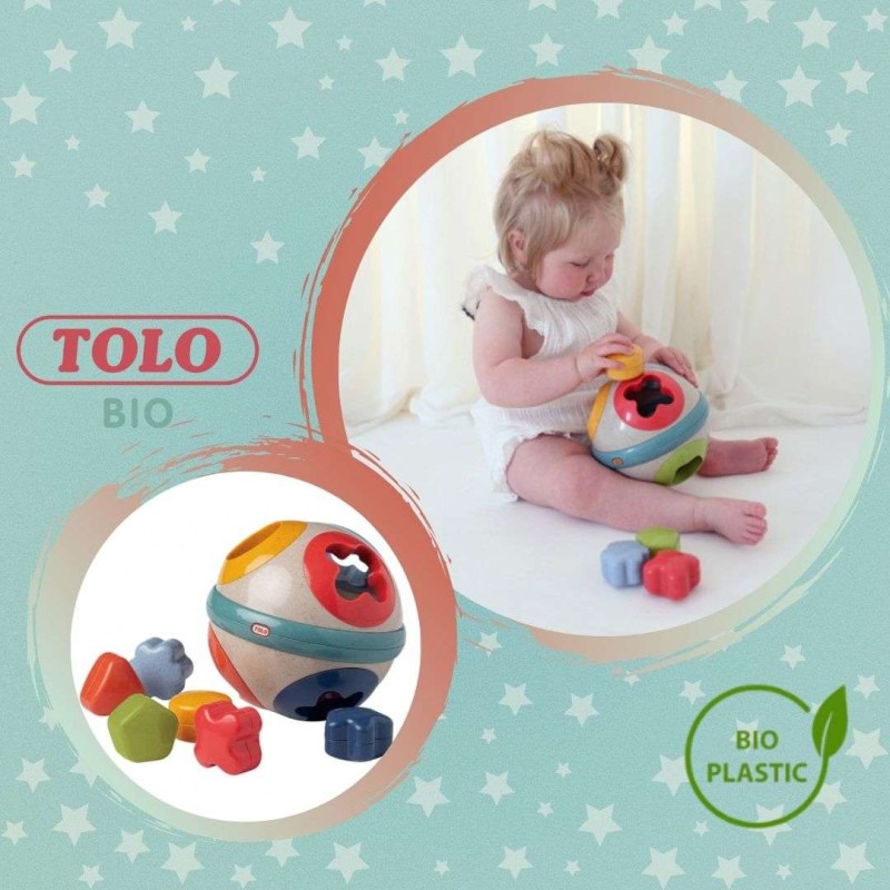 Μπάλα με σχήματα-κουδουνίστρες από βιοδιασπώμενο πλαστικό