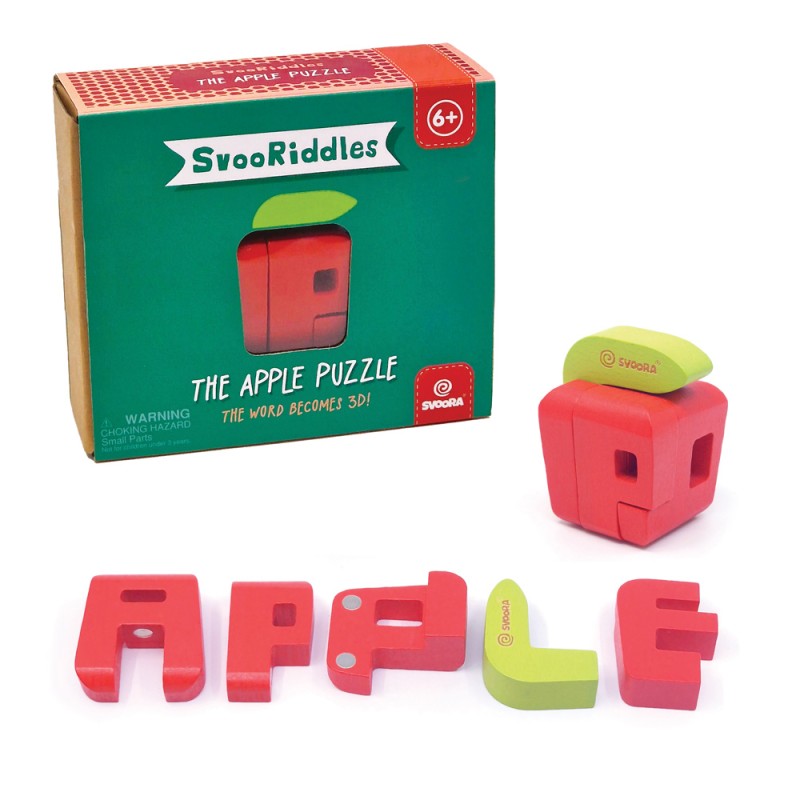 Παζλ ξύλινο τρισδιάστατο "APPLE"