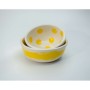 Κεραμικά μπολ κίτρινο πουά σετ 2