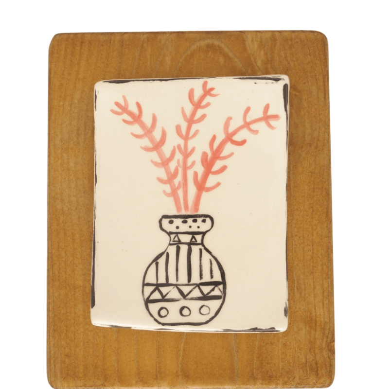 Καδράκι "Βάζο με λουλούδια"