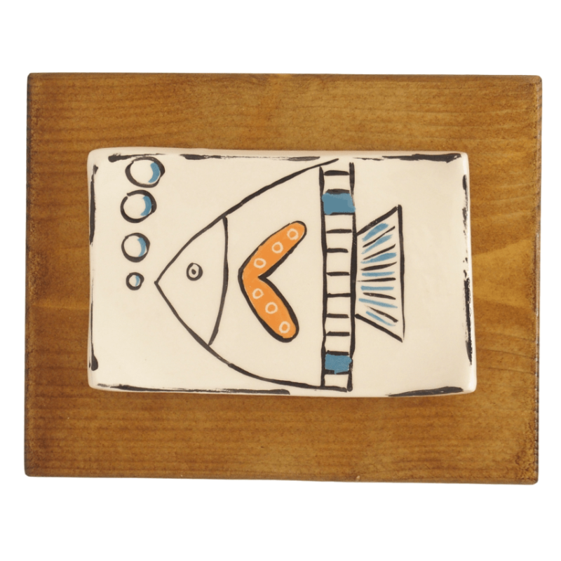 Κάδρο "Γλαστράκι με ψάρι"