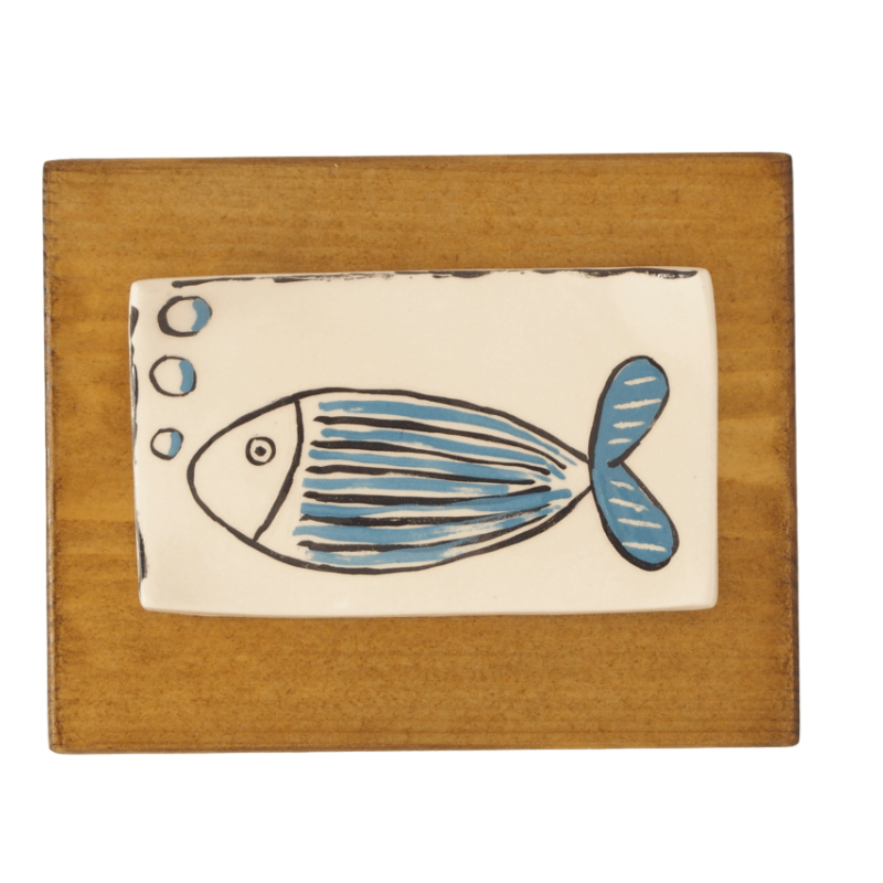 Κάδρο "Γλαστράκι με ψάρι"