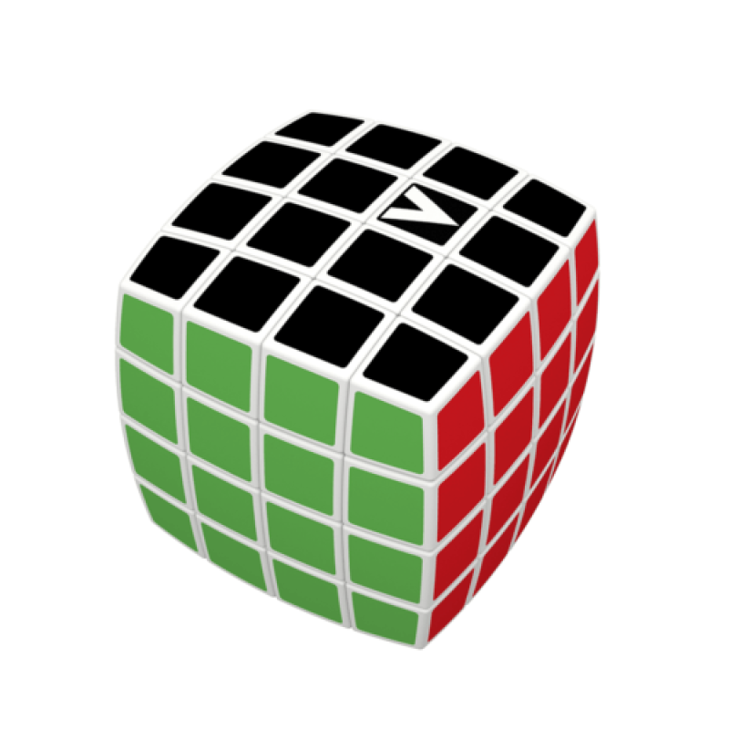 V Cube 4 White Pillow