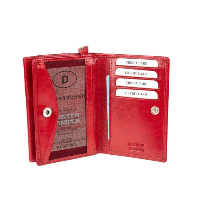 Δερμάτινο πορτοφόλι κόκκινο